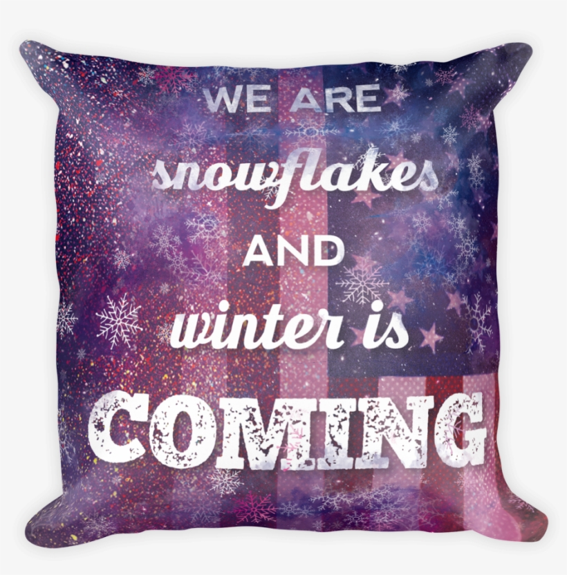Winter Is Coming Pillow - Cushion, transparent png download