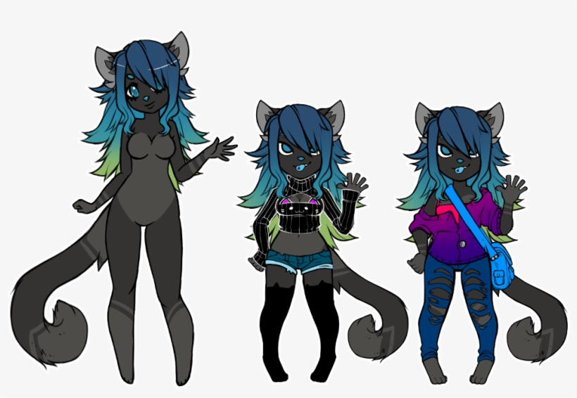 Anthro Cat Girl Auction - Anthro Cat, transparent png download