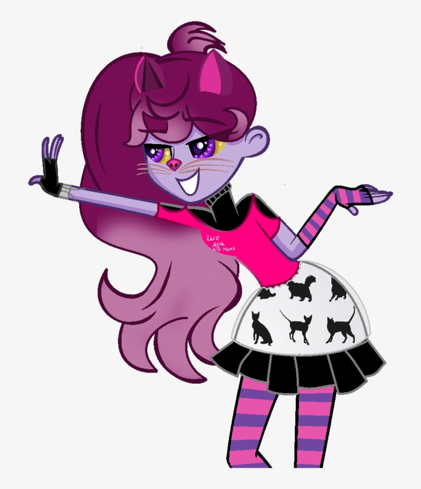 Cheshire Cat Girl By Ravenrebel56 On Deviantart Clip - Cat, transparent png download