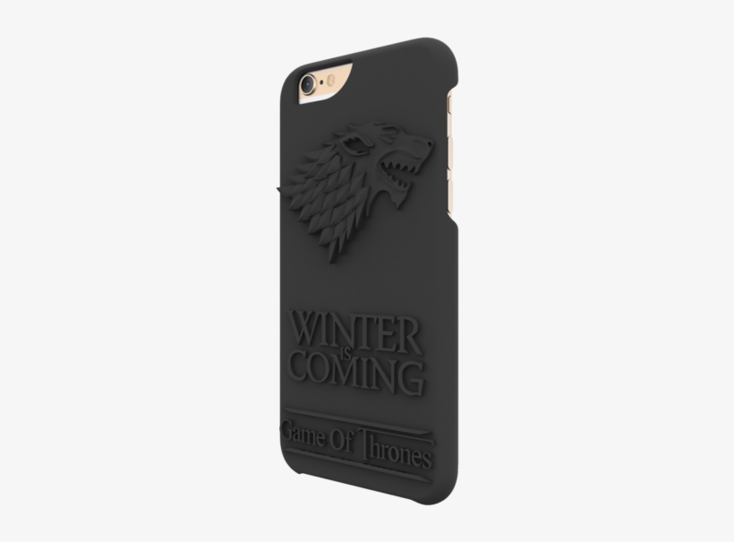 Midnight Black Winter Is Coming Case For Iphone 6 Gold - Batman 3d Printed Phone Case, transparent png download