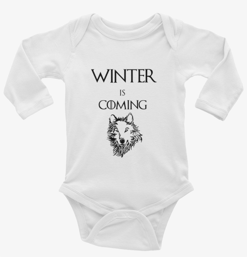 'winter Is Coming' Long-sleeve Bodysuit - Bodysuit, transparent png download