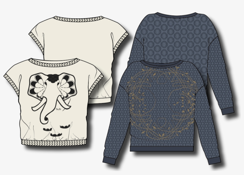 Made To Measure Prints For The "ejm Art Blouse & Sweater - Blouse, transparent png download
