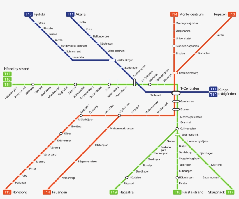Stockholm - Stockholm Metro Green Line, transparent png download