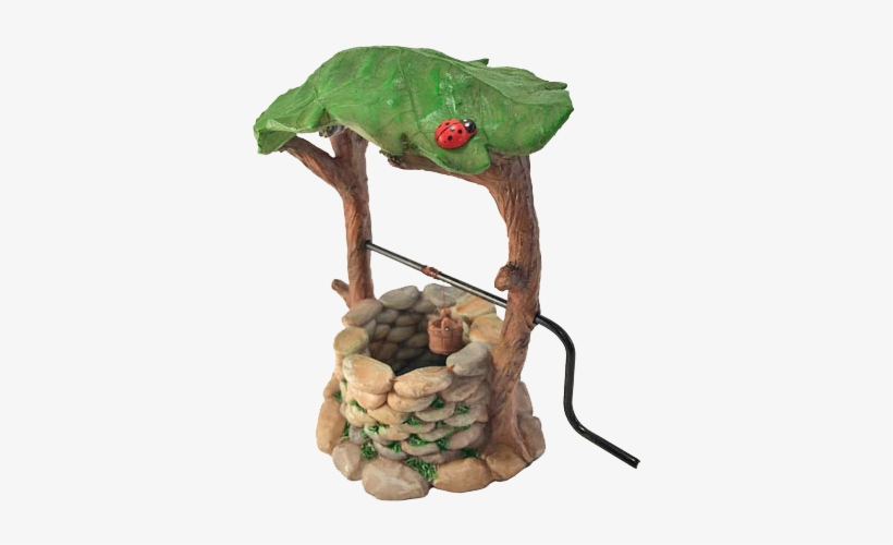 Miniature Wishing Well With Movable Handle And Water - Miniature For Garden, transparent png download
