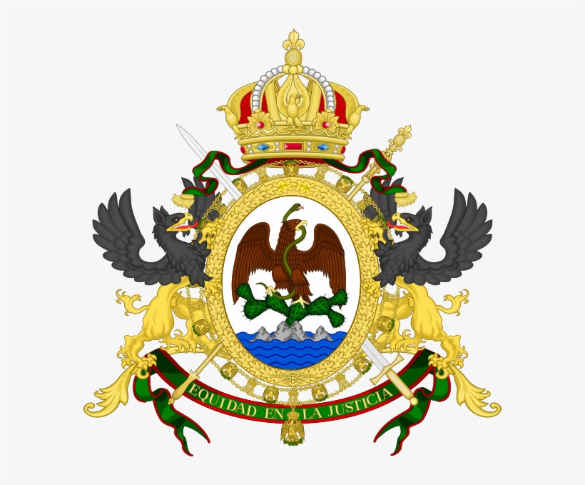 Escudo De Armas Del Segundo Imperio Mexicano - Flag: Second Mexican Empire, transparent png download
