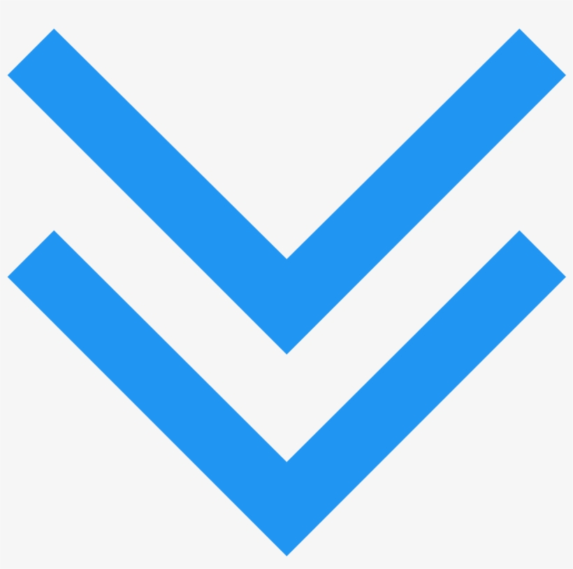 Down Arrow Icon Png Download - Double Down Arrow Png, transparent png download