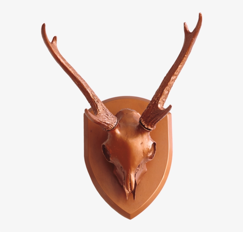 Gold Leaf Design Group Resin Mule Deer Skull With Antlers - Mule Deer, transparent png download