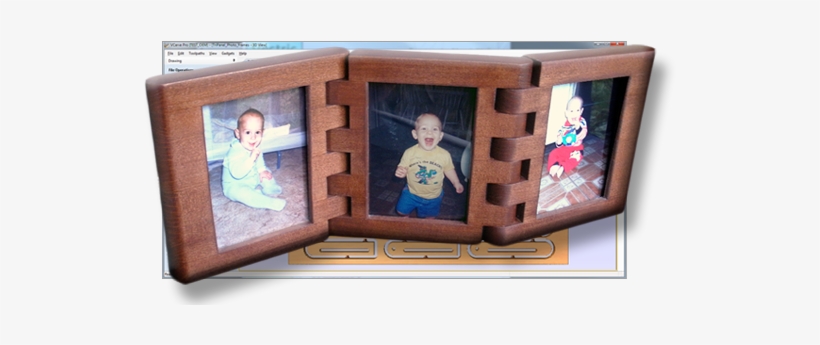 Wooden Hinged Photo Frames Project - Hinged Photo Frame, transparent png download