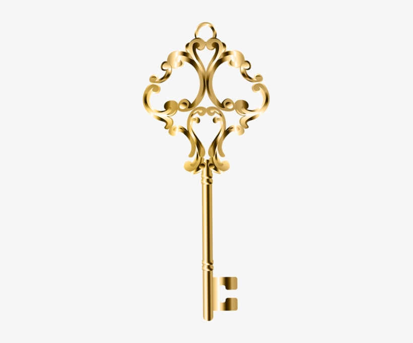 0, - Gold Key Clipart Transparent, transparent png download