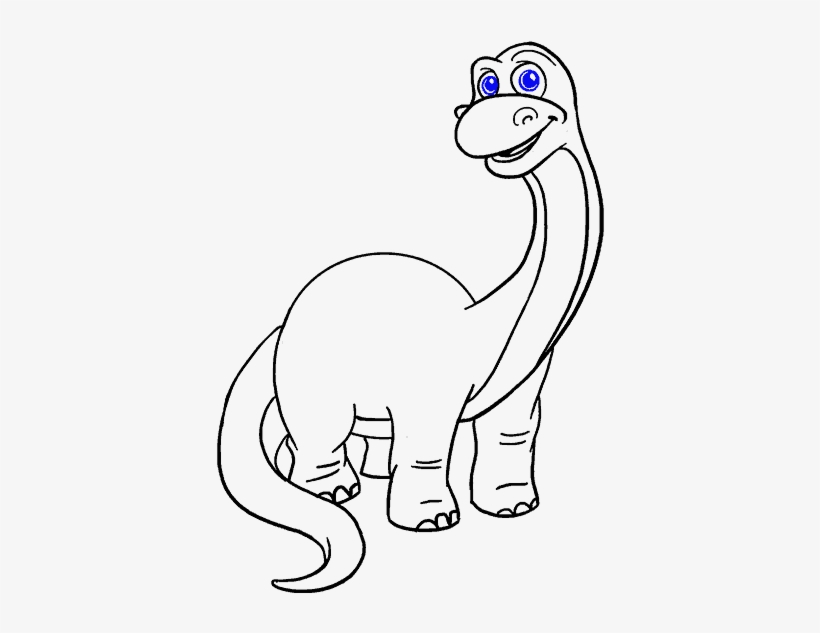 How To Draw Dinosaur - Cartoons To Draw Dinosaurs, transparent png download