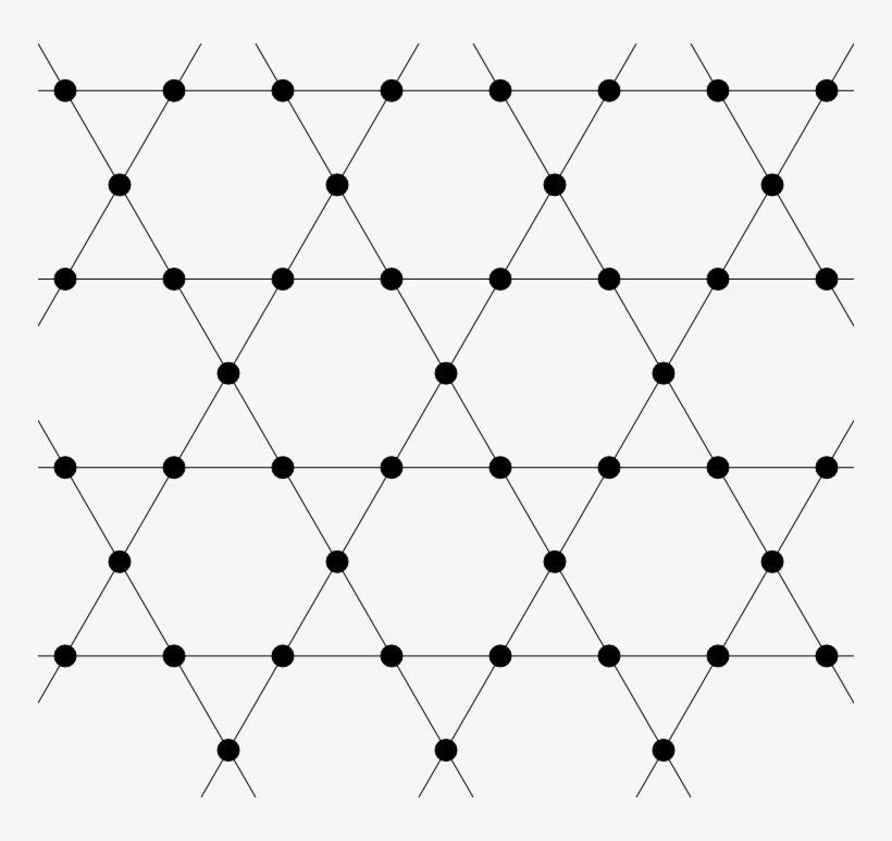 Kagome Lattice Bw - Kagome Lattice, transparent png download