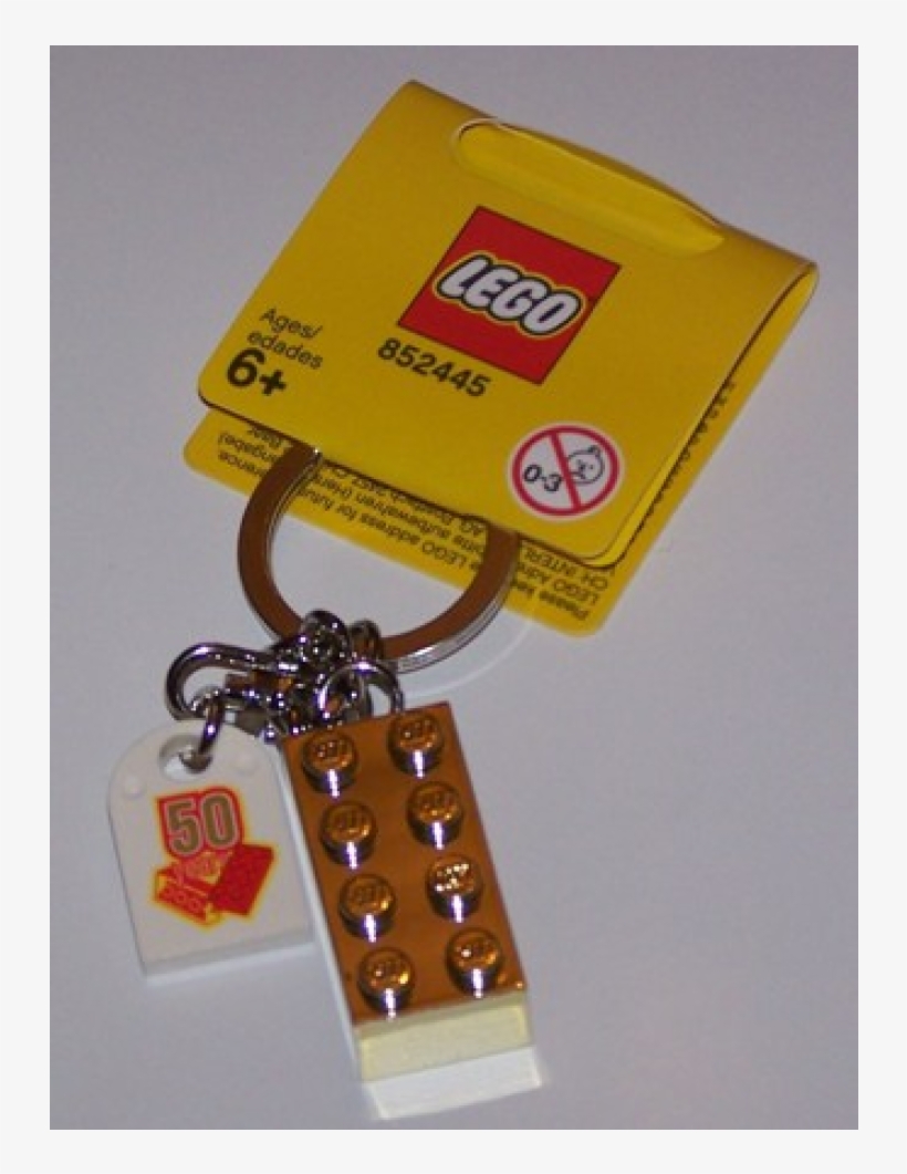 Lego Metalized (size 2x4) Brick Keyring - 851406, transparent png download