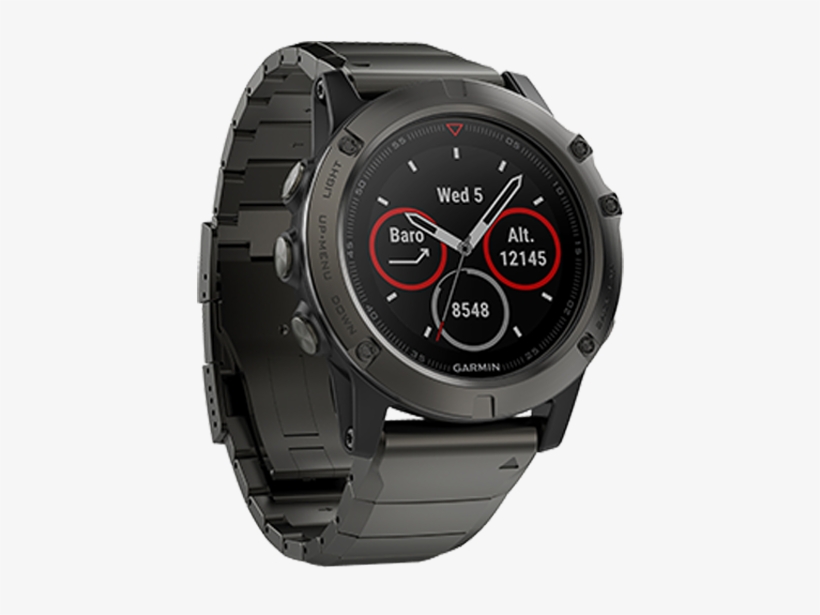 Ex-sport Garmin Fenix 5x Multisport Watch, transparent png download