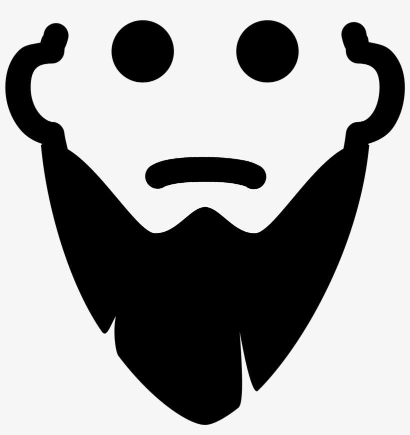 Beard Png - Long Hair Long Bearded Cartoon, transparent png download
