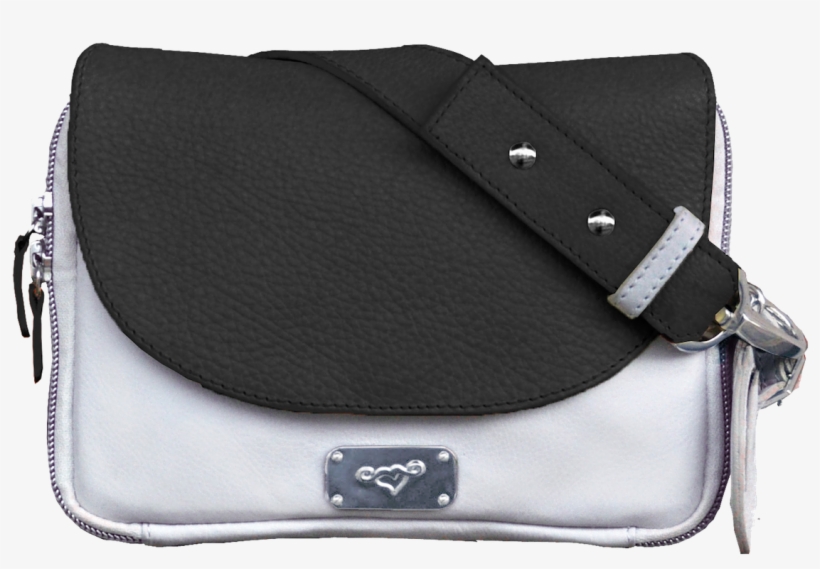 Umhängetasche Klein Leder Schwarz Weiss Blackbeard - Shoulder Bag, transparent png download