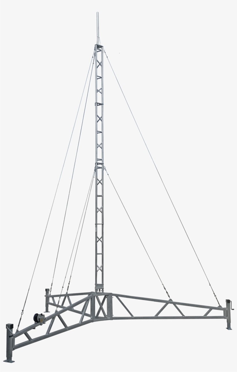 Al220 Portable Tripod Lattice Tower - Lattice Mast Mounting Cctv, transparent png download
