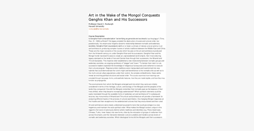 Art In The Wake Of The Mongol Conquests Genghis Khan - One From Moonstrips Empire News, 99 Of 100 Images And, transparent png download