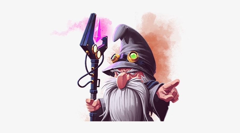 Character Human Wizard - Human Wizard Png, transparent png download