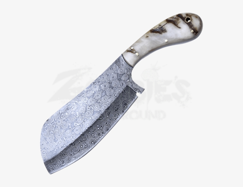 Damascus Steel Cleaver - Knife, transparent png download