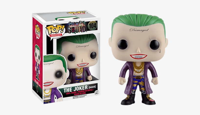 Boxer Joker Pop Vinyl Figure - Pop Vinyl Joker Suicide Squad, transparent png download