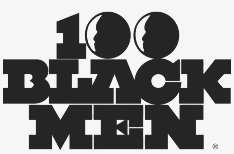 100 Black Men Face Logo Cut Cut - 100 Black Men Logo, transparent png download