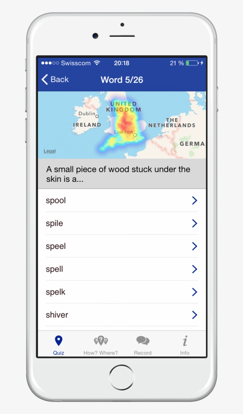 Do You Say Splinter, Spool, Spile Or Spell English - English Dialects App, transparent png download