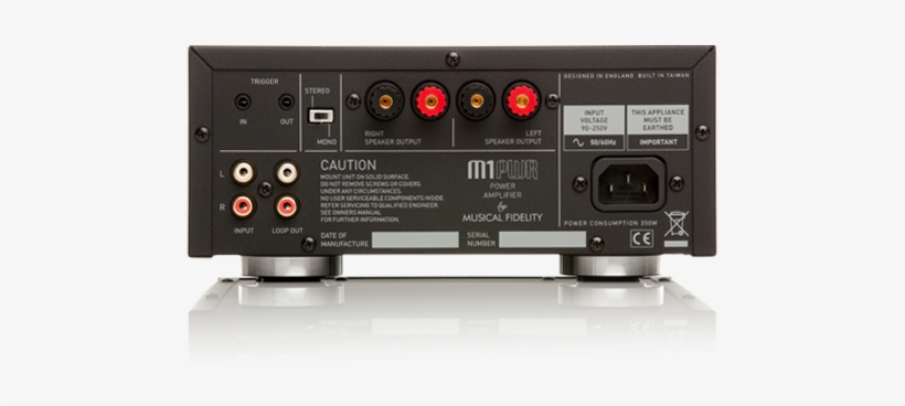 3 M1pwr-rear - Musical Fidelity V90 Amplifier, transparent png download