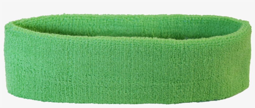 Unicolor Lime Green Headband / Sweatband - Bracelet, transparent png download