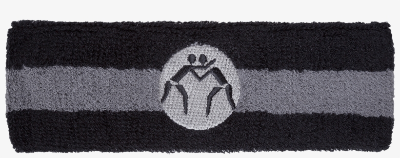 Wrestlingmart Head Band Black Grey Main - Emblem, transparent png download