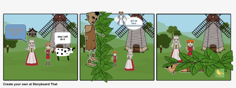Jack And The Beanstalk - Cartoon, transparent png download