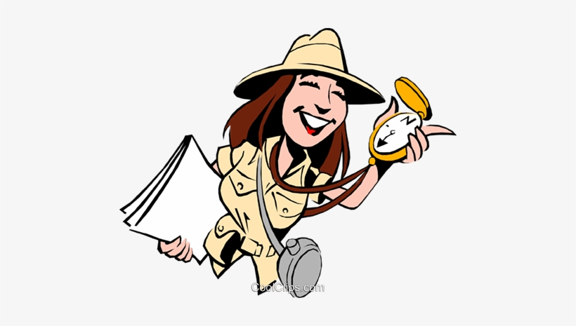 Cartoon Female Adventurer Royalty Free Vector Clip - National Lottery - In It To Win, transparent png download