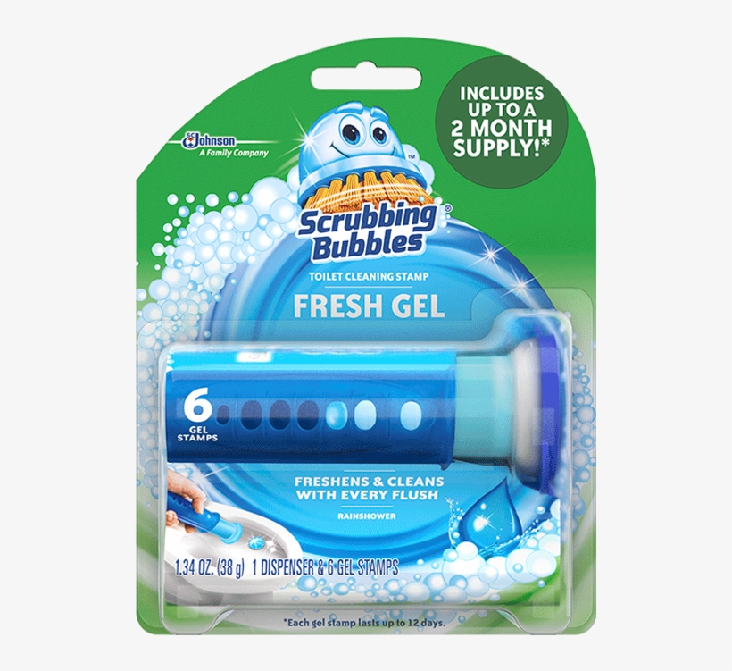 Scrubbing Bubbles Fresh Gel Rainshower - Scrubbing Bubbles Fresh Gel, transparent png download