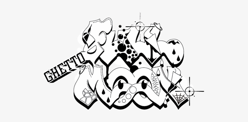 Ghetto Fullmoon Graffiti Moon Drawing Png Image Transparent