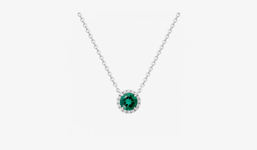 Regal Pendant In Emerald And Diamond - Necklace Gold And Black, transparent png download