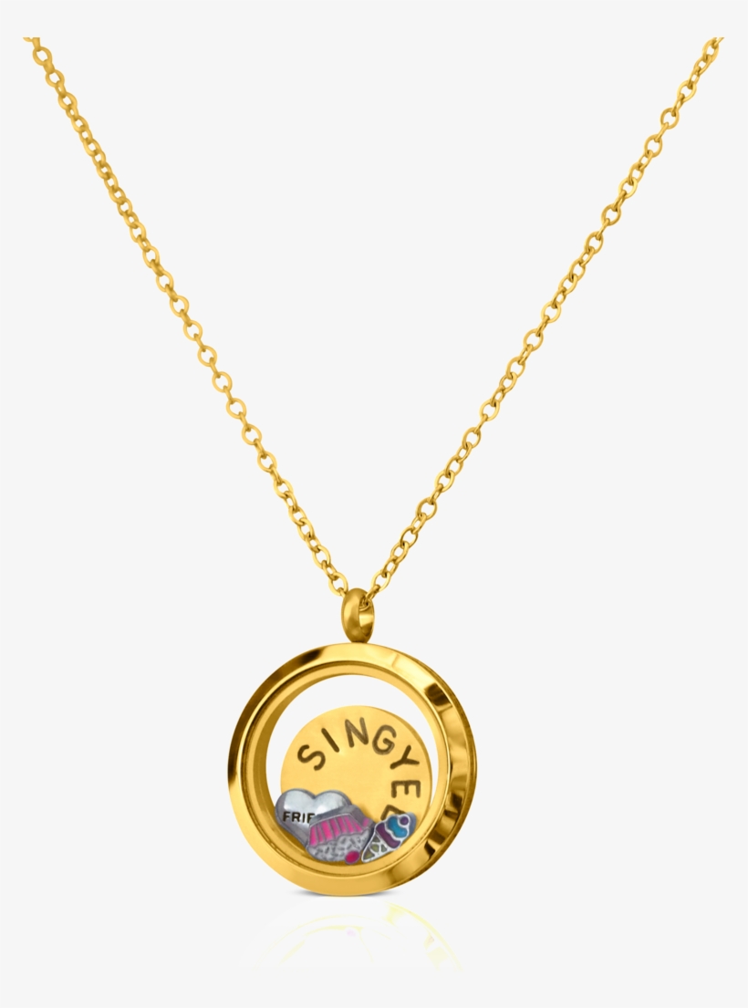 30mm Plain Photo Locket Keychain /necklace Set - Keychain As Necklace, transparent png download