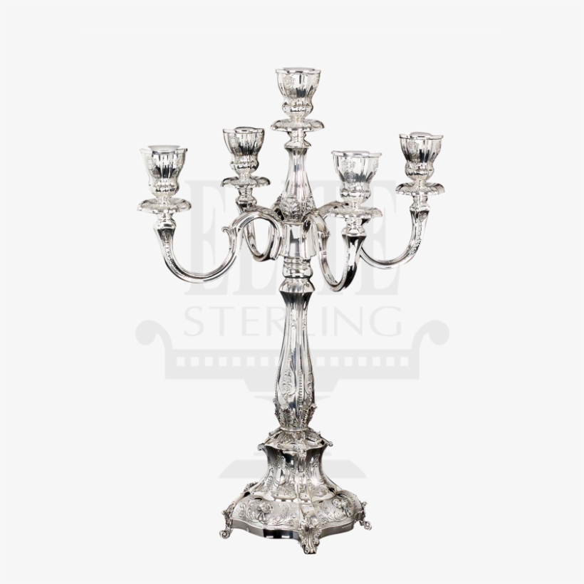 Close Balagio Silver Candelabra 5 Branch - Silver Candelabra, transparent png download
