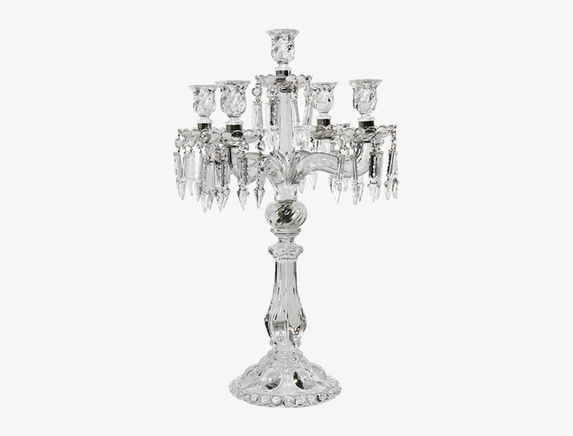 Candelabra Glass 5 Candles - Candle, transparent png download