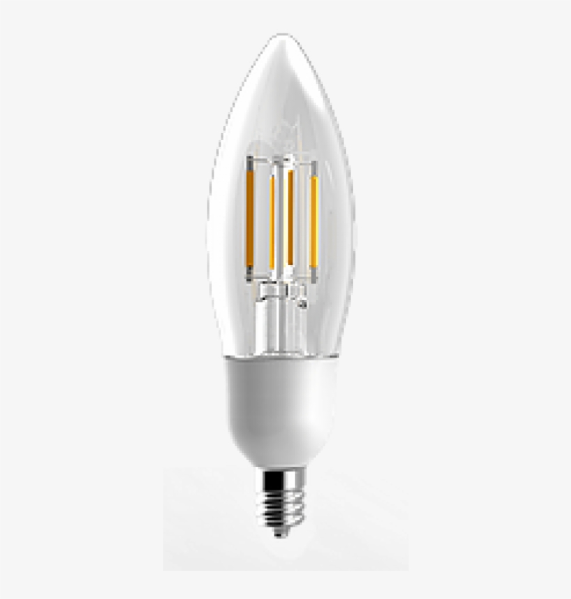 5w 60w Replacement 120v E12 Candelabra Base B11 Bulb - Standard Products 64271 Standard - 5w Led Filament, transparent png download
