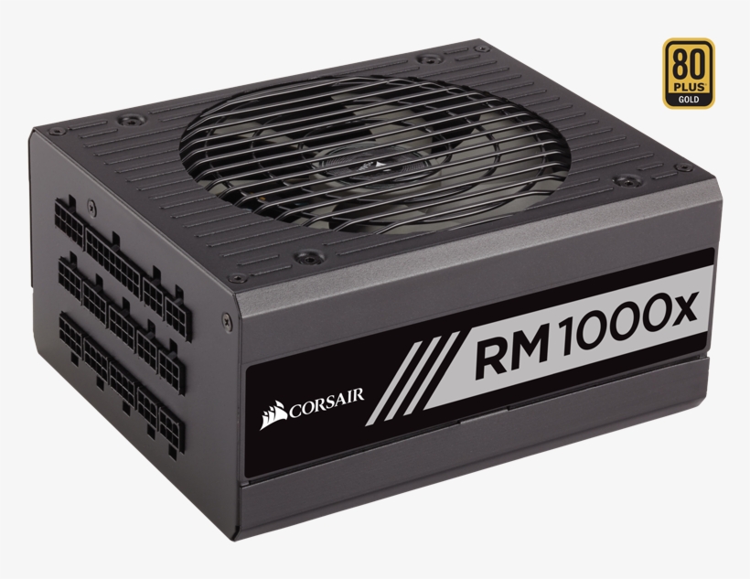 Corsair Rm1000x 1000w Modular 80 Gold Psu - Corsair Rm 1000, transparent png download