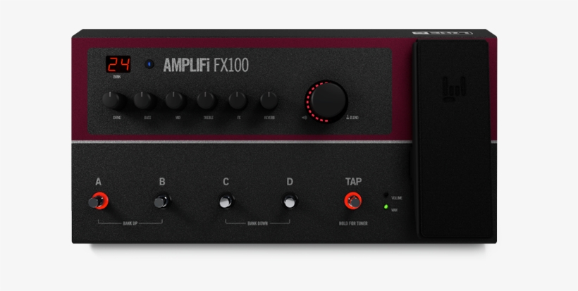 Line 6 Amplifi Fx100 Multi-effects Processor With Xt - Line 6 Amplifi Fx100 Pedal Board, transparent png download