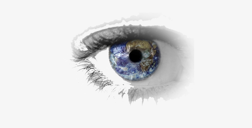 Eye Logo - Eye With The World Tattoo, transparent png download
