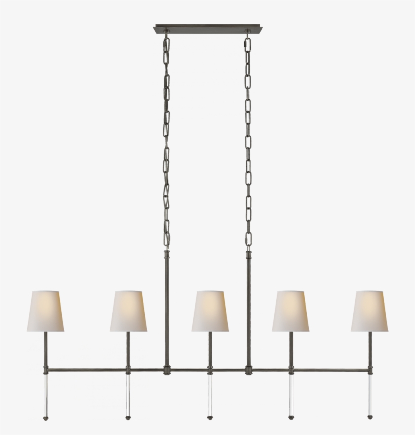 Camille Medium Linear Chandelier In Bronze With - Chandelier, transparent png download