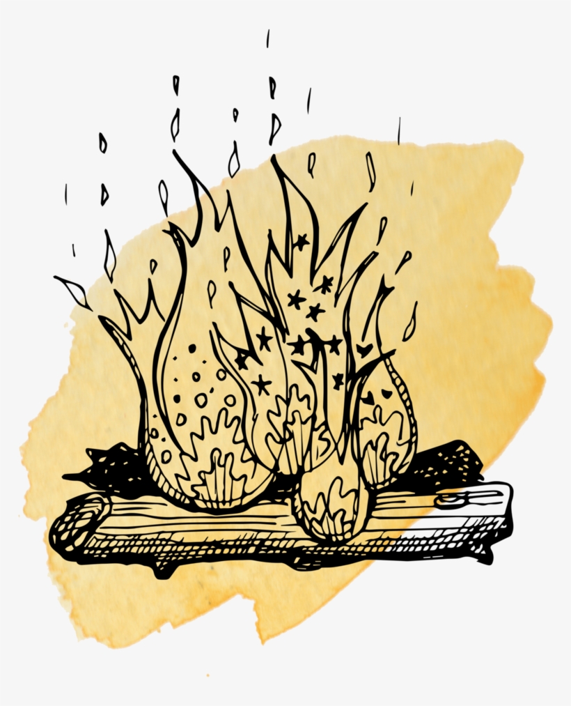 Fire With Yellow Splash Compressed - Portable Network Graphics, transparent png download