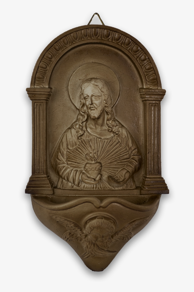 Resin Holy Water Font Of The Sacred Heart Of Jesus - Palringo, transparent png download
