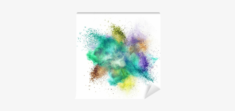 Color Powder Explosion Isolated On White Wall Mural - Nrj Hit Music '15-cd+dvd- Cd, transparent png download