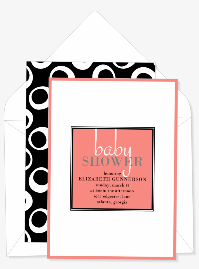 Baby Frame Pink Invitation - Picture Frame, transparent png download