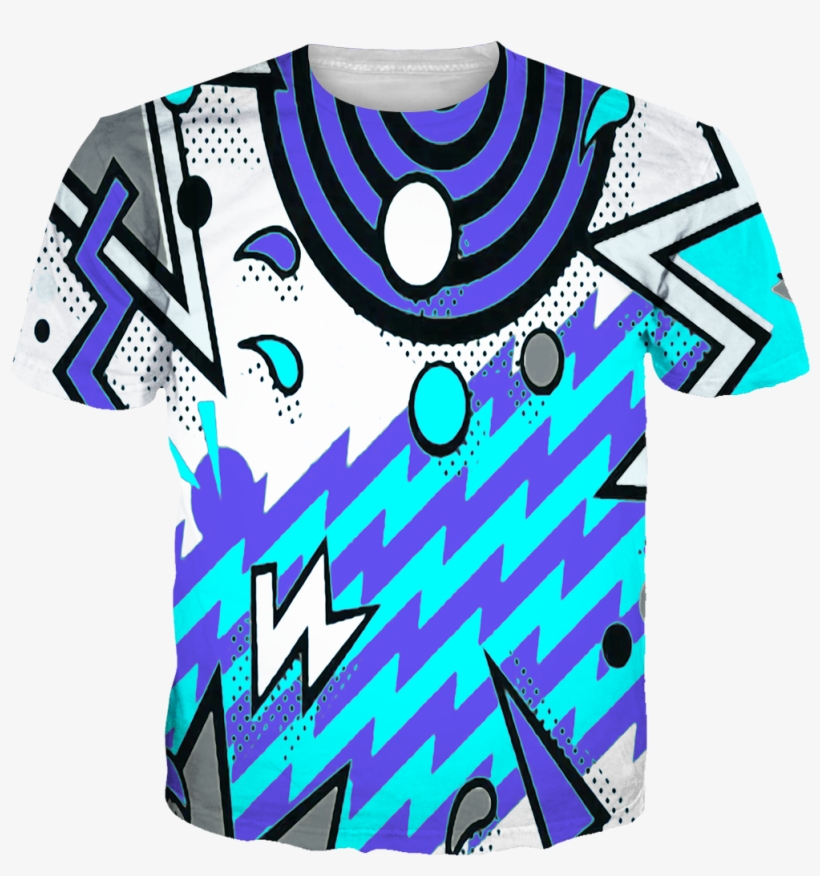 Fresh Prince 5 90s White Pattern All Over Tee - 1990s, transparent png download