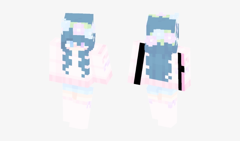 Download Flower Crown Minecraft Skins - Skin Minecraft Izumi Sagiri ...