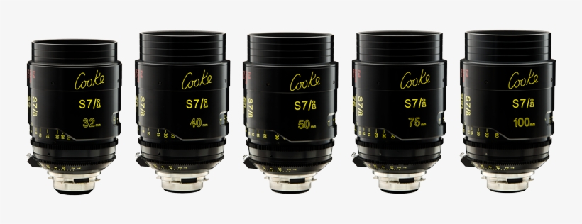 Cooke Brings S7/i Purpose-built Full Frame Lenses To - Cooke S7i Lenses Set, transparent png download