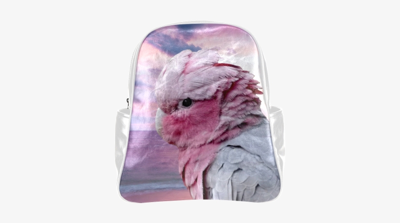 Galah Cockatoo Multi-pockets Backpack - Galah Cockatoo Rundes Kissen, transparent png download